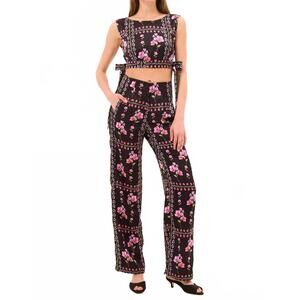NEW MISA LOS ANGELES rita straight leg pant in midnight lattice